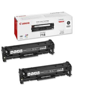 2 x Kaseta z czarnym (black) tonerem Canon CLBP-718Bk