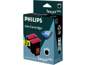 2 x Czarny (black) wkad atramentowy Philips PFA432 - 2827662733