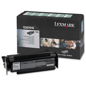 Kaseta z czarnym (black) tonerem Lexmark 12A7410 - 2827663231