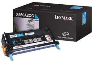 Kaseta z bkitnym (cyan) tonerem Lexmark X560A2CG - 2827663497