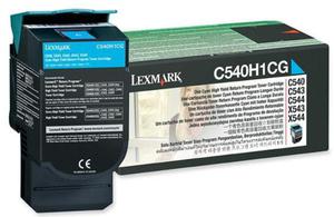 Wkad z bkitnym (cyan) tonerem Lexmark C540H1CG - 2827663508