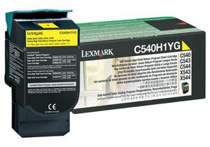 Wkad z tym (yellow) tonerem Lexmark C540H1YG - 2827663509