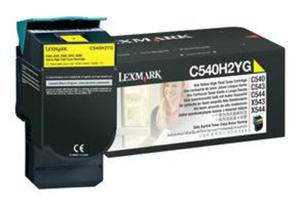 Wkad z tym (yellow) tonerem Lexmark C540H2YG - 2827663515