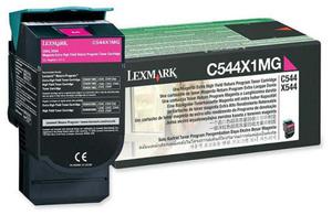 Wkad z purpurowym (magenta) tonerem Lexmark C544X1MG - 2827663518