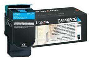 Wkad z bkitnym (cyan) tonerem Lexmark C544X2CG - 2827663520