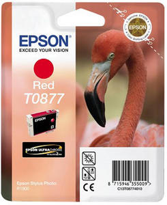 Wkad atramentowy czerwony (red) Epson T0877