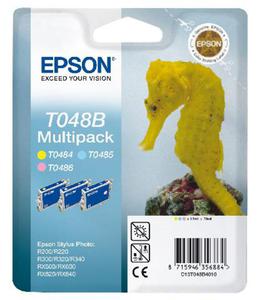 Wkad atramentowy MULTIPACK 3 kolory Epson T048B - 2827664583