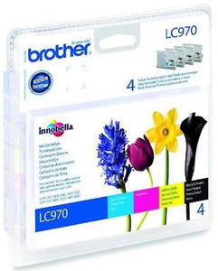 Wkad atramentowy MULTIPACK 4 kolory Brother LC970VALBP - 2827664664