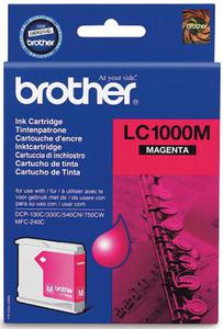 Wkad atramentowy purpurowy (magenta) Brother LC-1000M - 2827664668