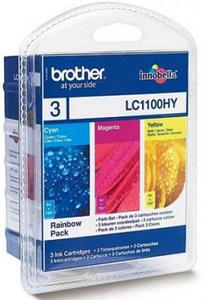 Wkad atramentowy MULTIPACK 3 kolory Brother LC1100HYRBWBP - 2827664686