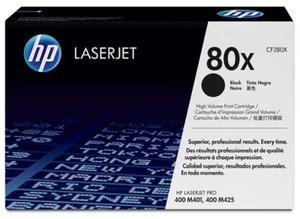 Kaseta z czarnym tonerem HP LaserJet CF280X (80X) - 2827665076