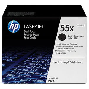 CE255XD (55X) 2 x Kaseta z czarnym tonerem HP LaserJet + PENDRIVE - 2827661584