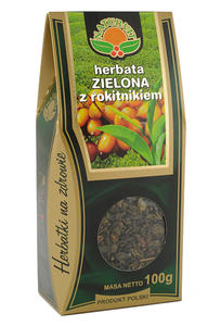 Herbata zielona z rokitnikiem 100g Natur-Vit - 2827423475
