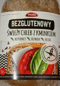 Chleb wiey bezglutenowy z kminkiem 350g INCOLA Nowo!!!!!!!!!! - 2827423683