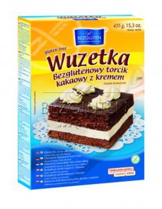 WUZETKA - bezglutenowy torcik kakaowy z kremem - ciasto w proszku 435g Bezgluten - 2827422882