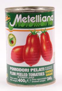 Pomidory cae w puszce 400g Metelliana