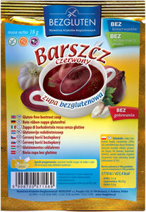 Barszcz czerwony bezglutenowy - zupa w proszku 18g Bezgluten - 2827422744