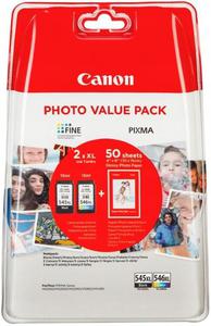 Canon PG-545XL + CL-546XL + Papier Foto 50 Arkuszy - 2871589187