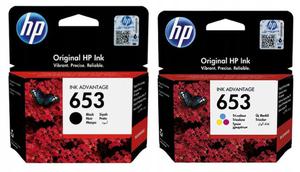 HP 653 Czarny + Kolor - 2871589207