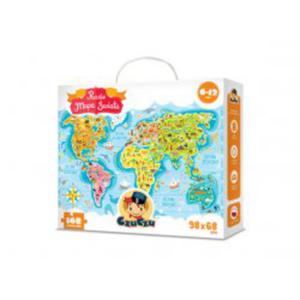 Puzzle Mapa wiata CzuCzu - 2862527615