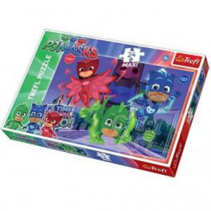 Puzzle Maxi 24 el. Ukryci bohaterowie - PJ Masks - 2862527434