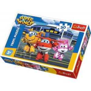 Puzzle 30 el. Przyjaciele przed hangarem - Super Wings - 2862527440