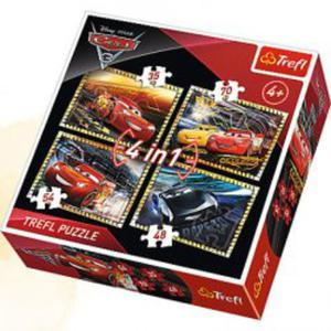 Puzzle 4w1 - Gotowi do wycigu - Cars3 - 2862527451