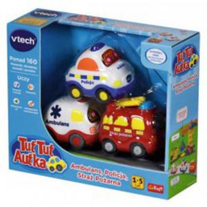 VTech TUT TUT AUTKA zestaw 3 pojazdw 60804 - 2862528177