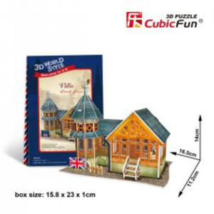 Puzzle 3D Domki wiata Wielka Brytania VILLA - 2862528500