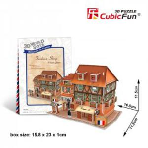 Puzzle 3D Domki wiata Francja FASHION SHOP - 2862528522
