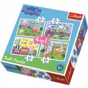 Puzzle 4w1 34316 Wspomnienia z wakacji - winka Peppa