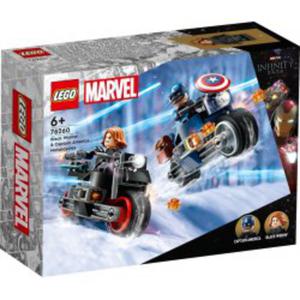 LEGO 76260 Motocykle Czarnej Wdowy i Kapitana Ameryki - 2874514652