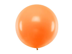 Balon olbrzym 1 m rednicy - pomaraczowy pastel. - 2856166335