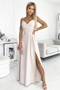 299-6 CHIARA elegancka maxi suknia na ramiczkach - BEOWA - 2873412602