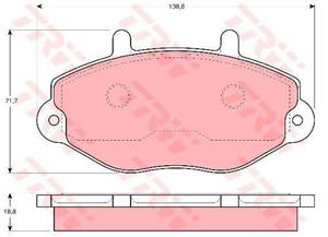 klocki hamulcowe TRW - 15'' przd - 2829826193