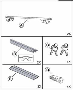 baganik dachowy Ford Grand C-Max - belki poprzeczne / Ford 1694014 - 2829826769