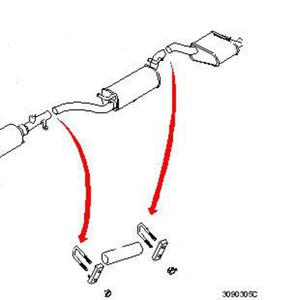 zcze ukadu wydechowego z obejmami Bosal - 2829829026