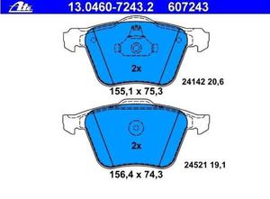 klocki hamulcowe S-Max / Galaxy kpl. przd - ATE - 2829829437