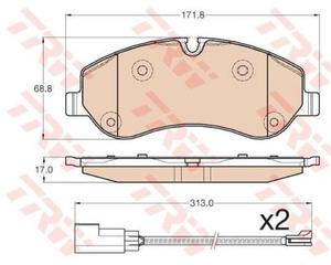 klocki hamulcowe TRW - przd - 2829829916