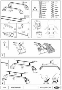 baganik dachowy Mondeo Mk5 - belki poprzeczne - 2835364618