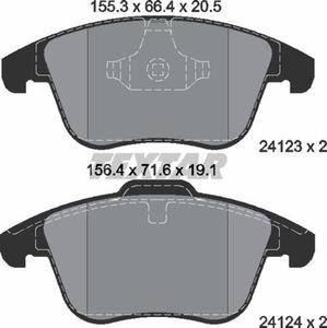 klocki hamulcowe Mondeo / S-Max / Galaxy - kpl. przd Textar 2412301 - 2840816290