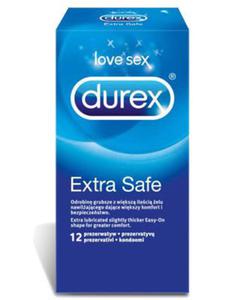 Durex Extra Safe - grubsze, dodatkowo nawilane (12 szt.) - 12 szt.