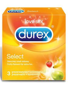 Durex Select - kolorowe i smakowe (3 szt.) - Mix 3 szt. - 2855814176