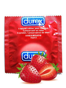 Durex Select Truskawka - kolorowe i smakowe (1 szt.) - Truskawka 1 szt. - 2846495772