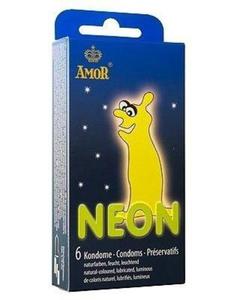 Amor Neon - prezerwatywy wiecce w ciemnoci (6 szt.) - 6 szt. - 2853354138