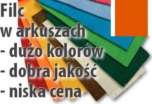 Filc arkusz DECORA pomaraczowy 20x30 - 2850356141