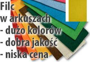 Filc arkusz DECORA miodowy 20x30 - 2850356149