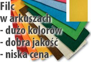 Filc arkusz DECORA pomaracz jasny 20x30 - 2850356153