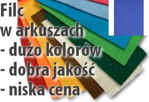 Filc arkusz DECORA niebieski jasny 20x30 - 2850356156