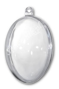 Jajko pleksi transparentne JAJO 60mm plastikowe - 2850356164